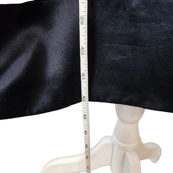 BCBG MaxAzria Vintage Silk Dress Green Yellow Striped Faux Wrap Women's Small - Picture 12 of 12